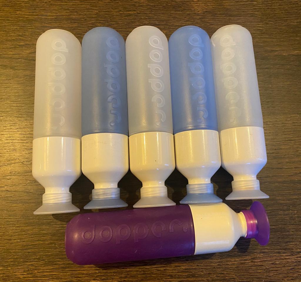 6 MOOIE DOPPER BIDONS / DRINK FLESSEN, Sport en Fitness, Bidons, Ophalen