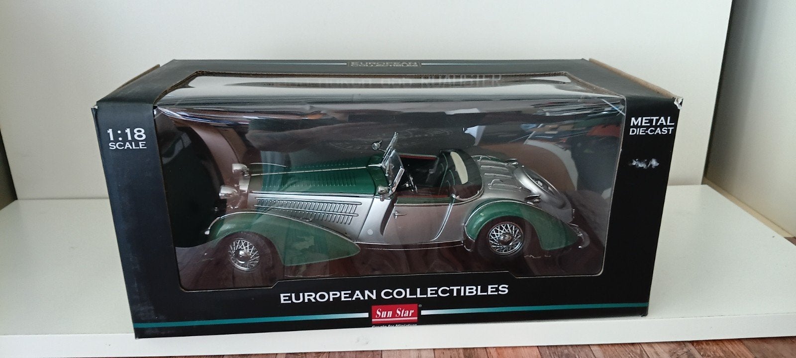 Horch 855 Roadster 1939 Sun Star., Hobby en Vrije tijd, Modelauto's | 1:18, Ophalen of Verzenden, Zo goed als nieuw, Sun Star