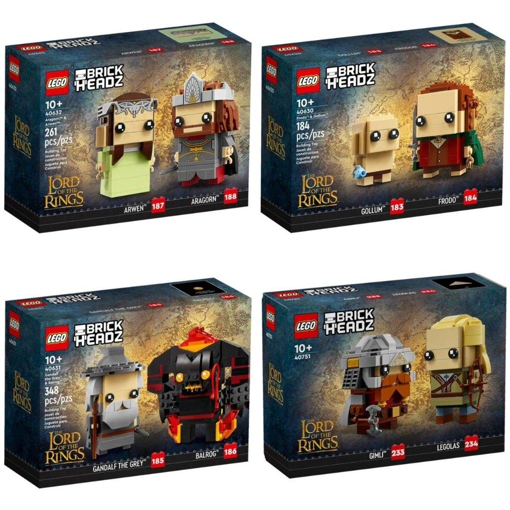 LEGO® Brickheadz LotR 40630 + 40631 + 40632 + 40751 *Nieuw*, BrickHeadz, Lego, Nieuw, Ophalen of Verzenden