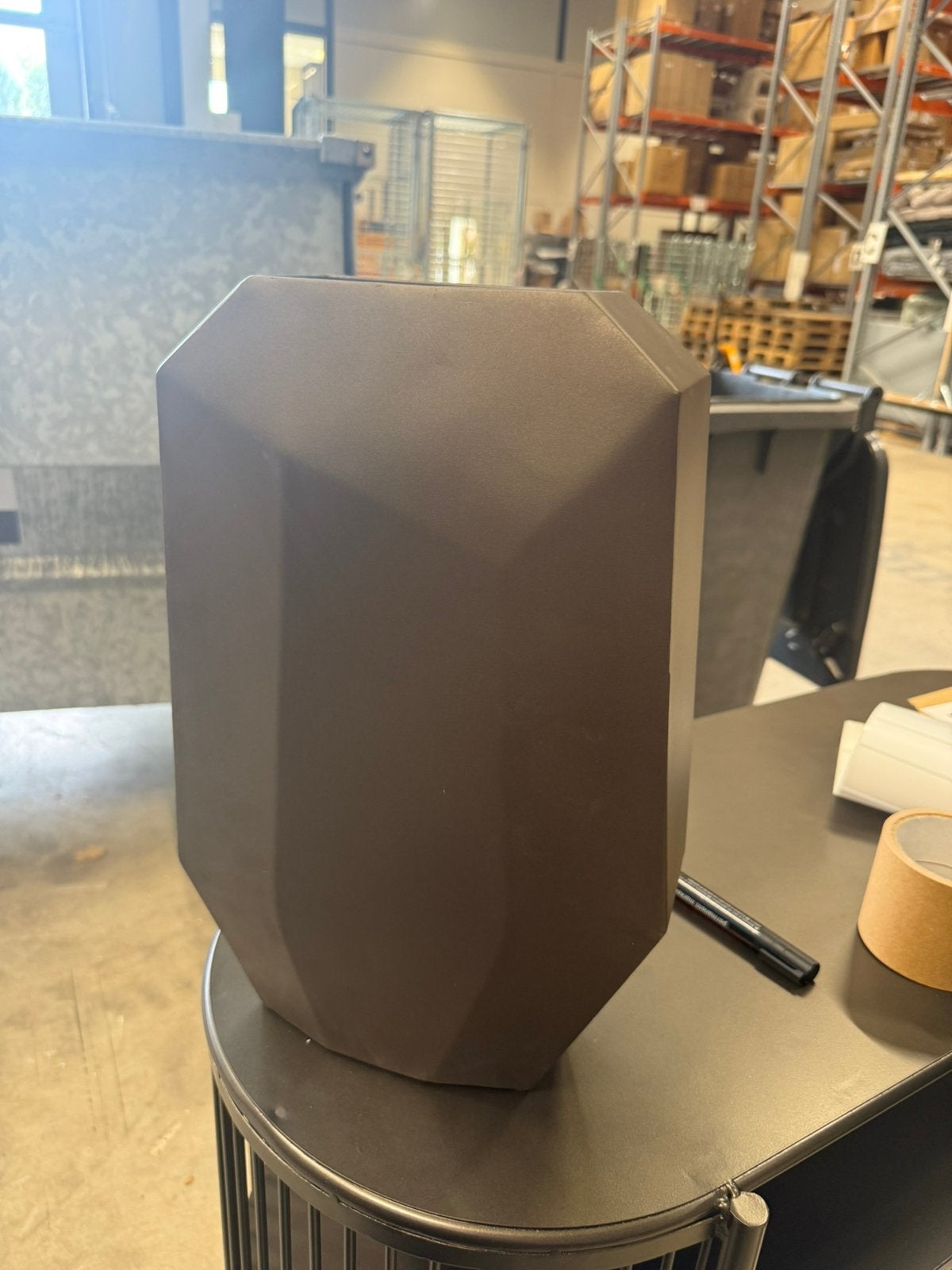 PTMD Pot Shafi Bruin 26.5x11x40.5cm, Rond, Zo goed als nieuw, Oostpolderweg 2, Hoyz