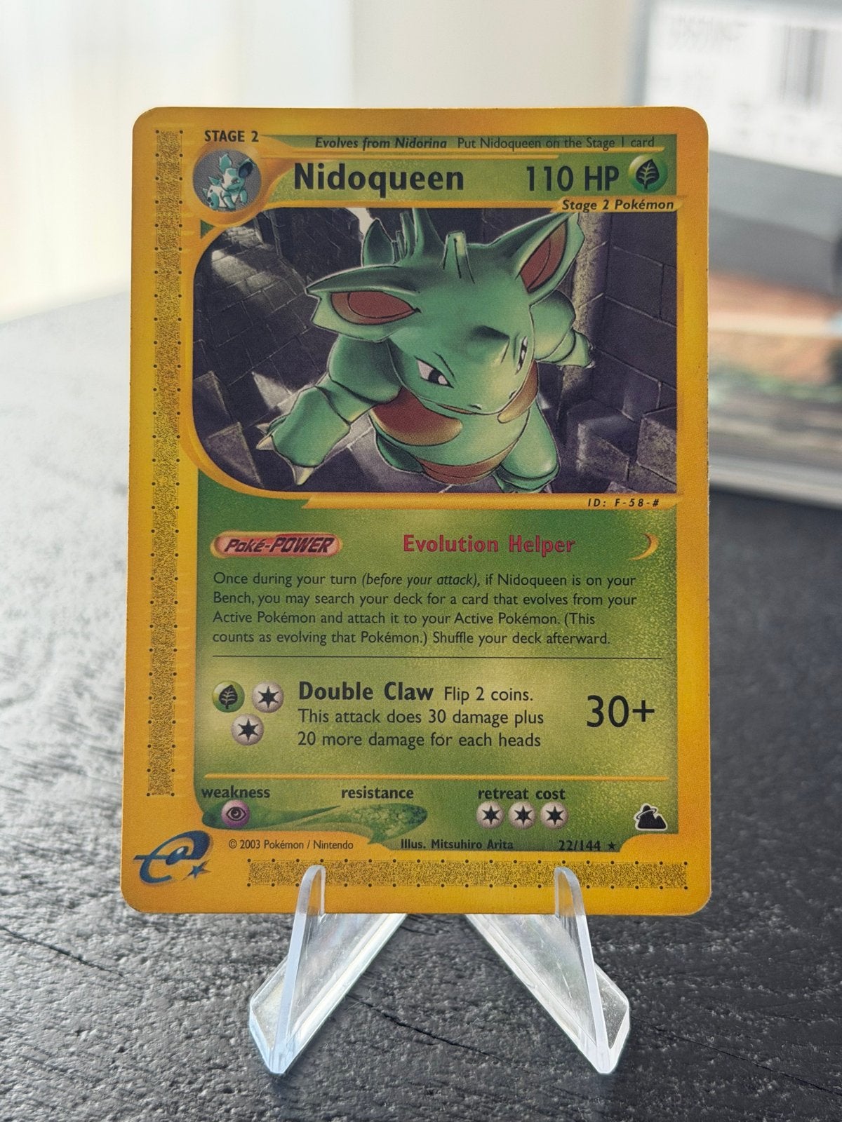 Nidoqueen 110 HP Pokémon Kaart - Stage 2, Ophalen of Verzenden, Gebruikt, Losse kaart