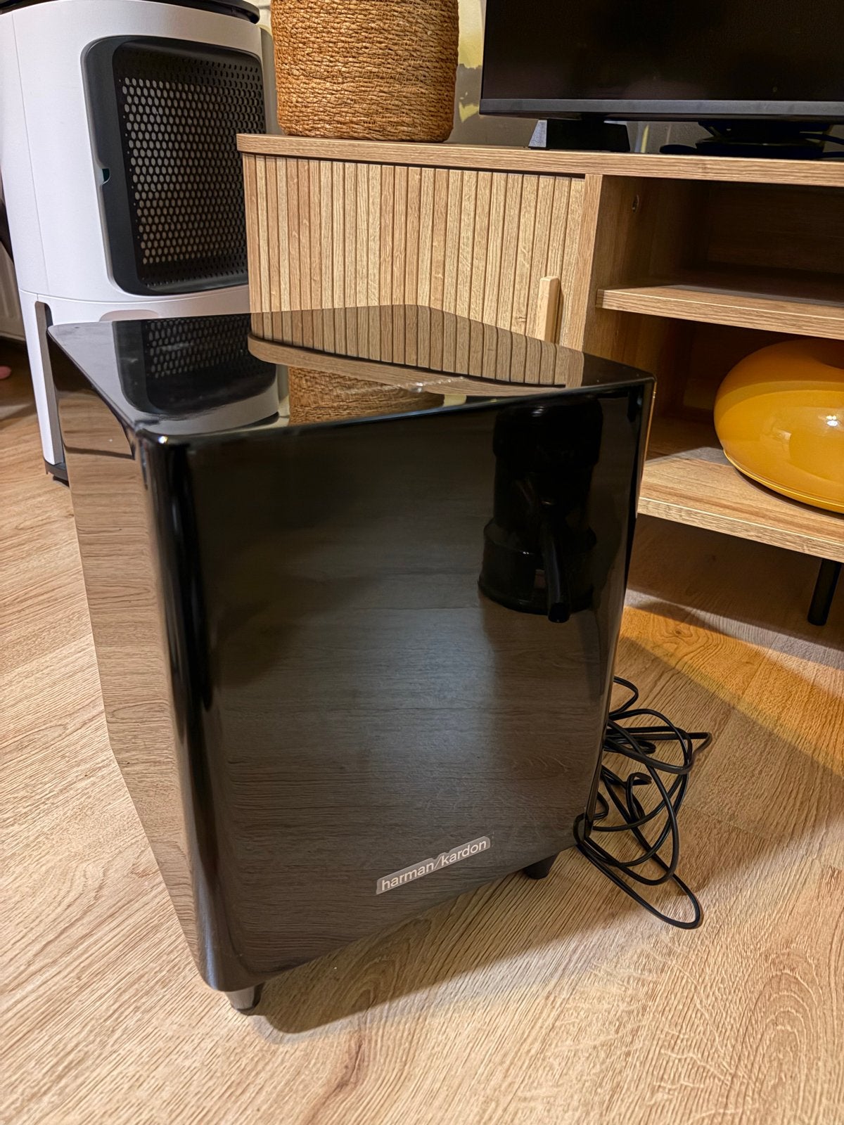 Harman Kardon HKTS210SUB/230 Subwoofer, Ophalen, Inclusief kabels, Subwoofer, Zo goed als nieuw