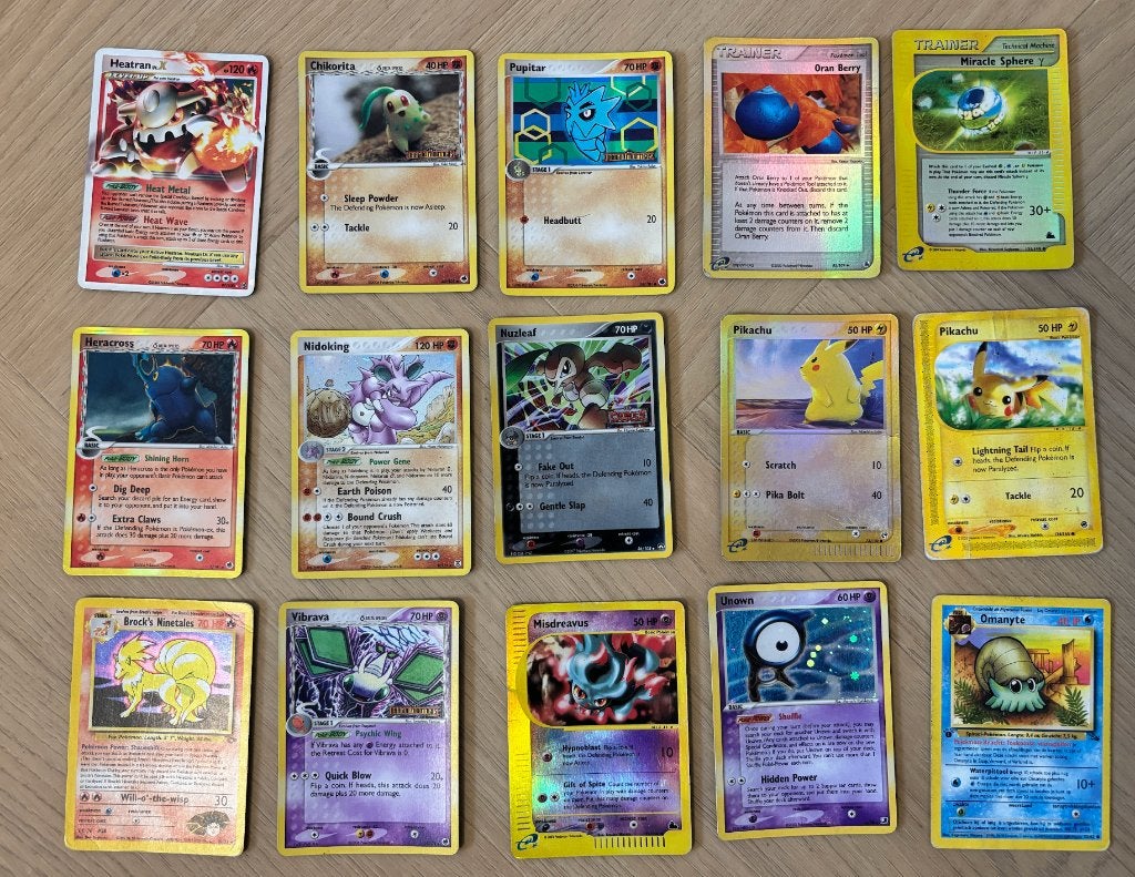 Pokemon kaarten, Ophalen of Verzenden, Gebruikt, Meerdere kaarten, Foil