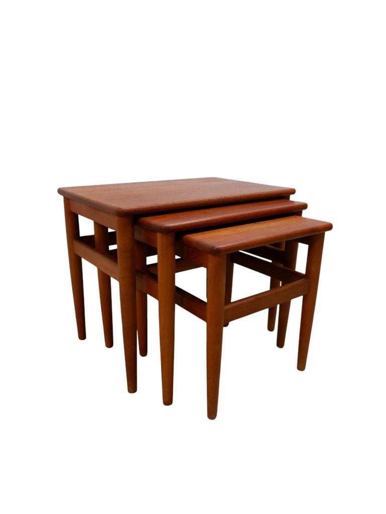 Set van 3 bijzettafels, Deens jaren 60