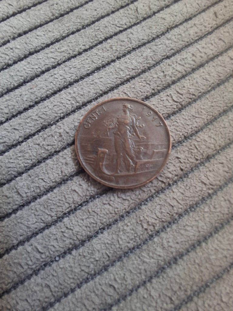 1 Centesimo - 1917 - Italië Victor Emmanuel III, Verzenden, Italië, Losse munt