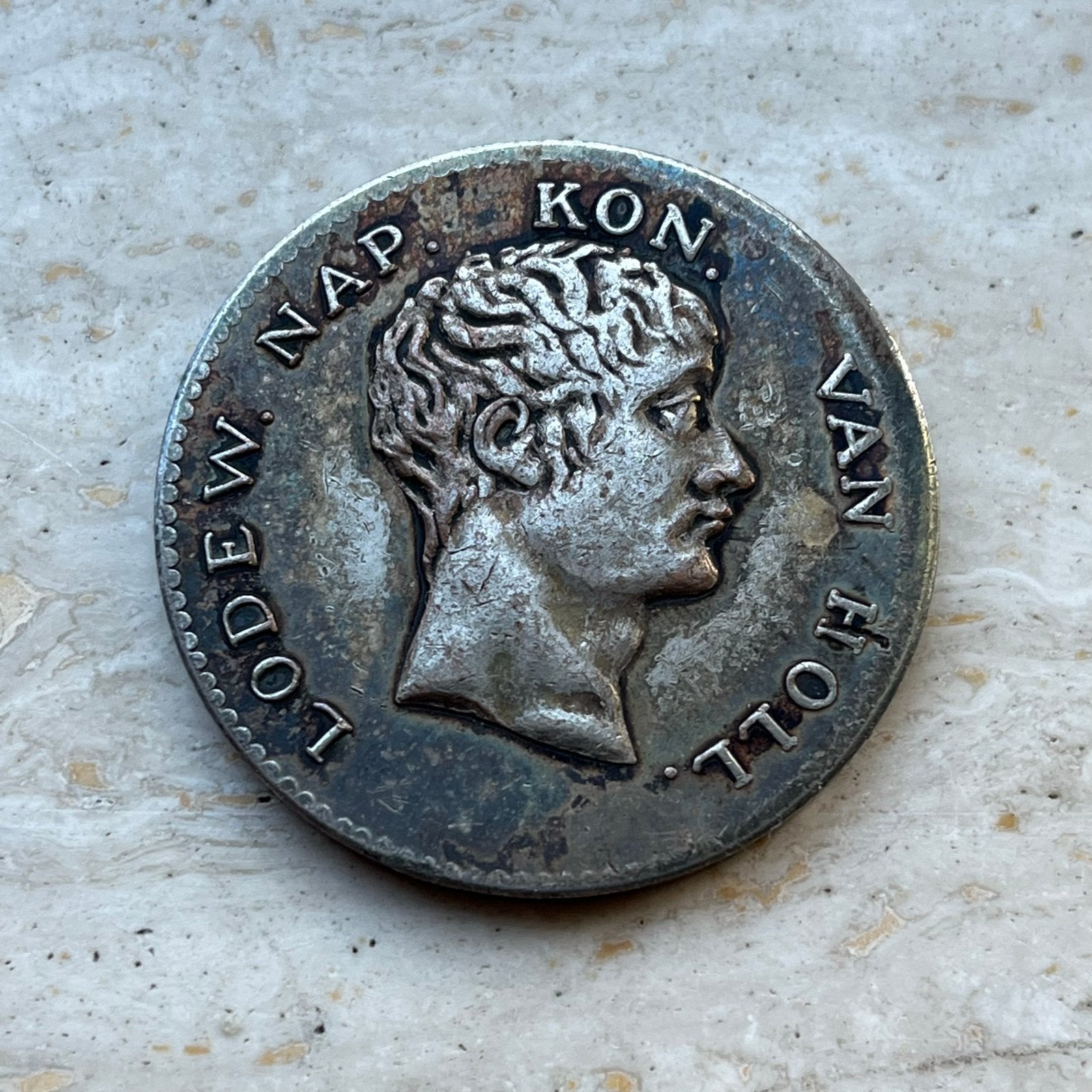 Zilveren 2½ Gulden Lodewijk Napoleon 1808, Postzegels en Munten, Munten | Nederland, Vóór koninkrijk, Verzenden, Zilver, Losse munt