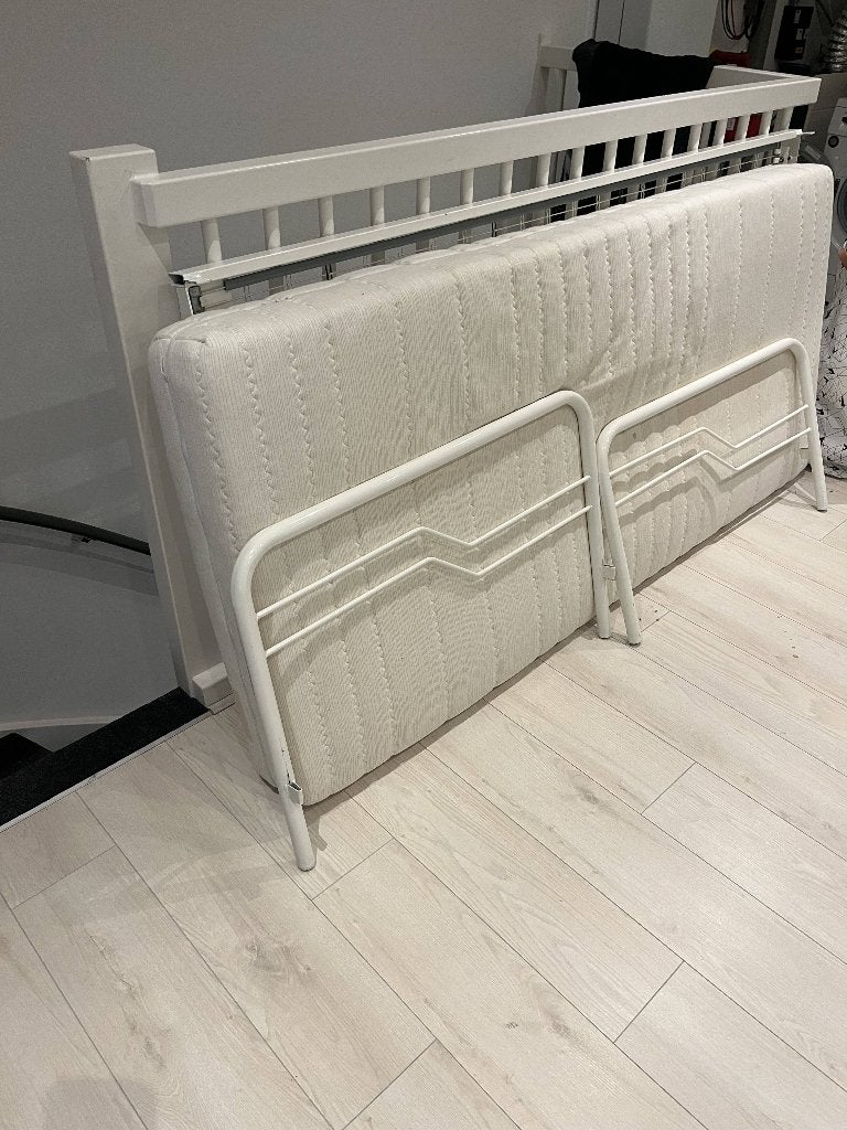 1 persoonsbed, inclusief matras, Ophalen, Gebruikt, 90 cm, Eenpersoons