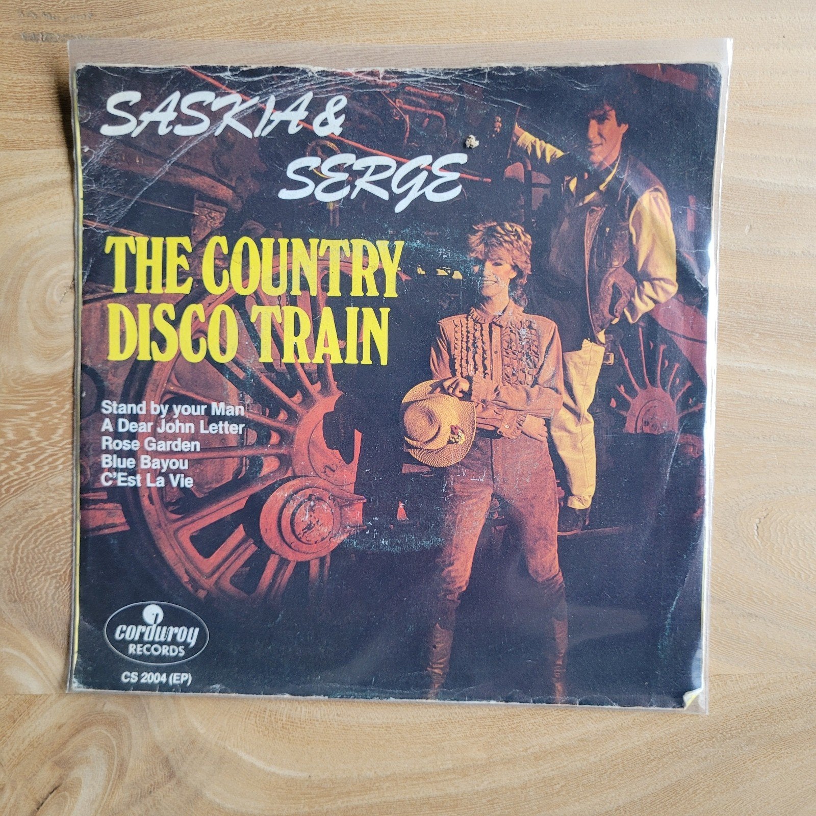 Saskia & Serge - The Country Disco Train EP (Gebruikt), Ophalen of Verzenden, Gebruikt, EP, Country