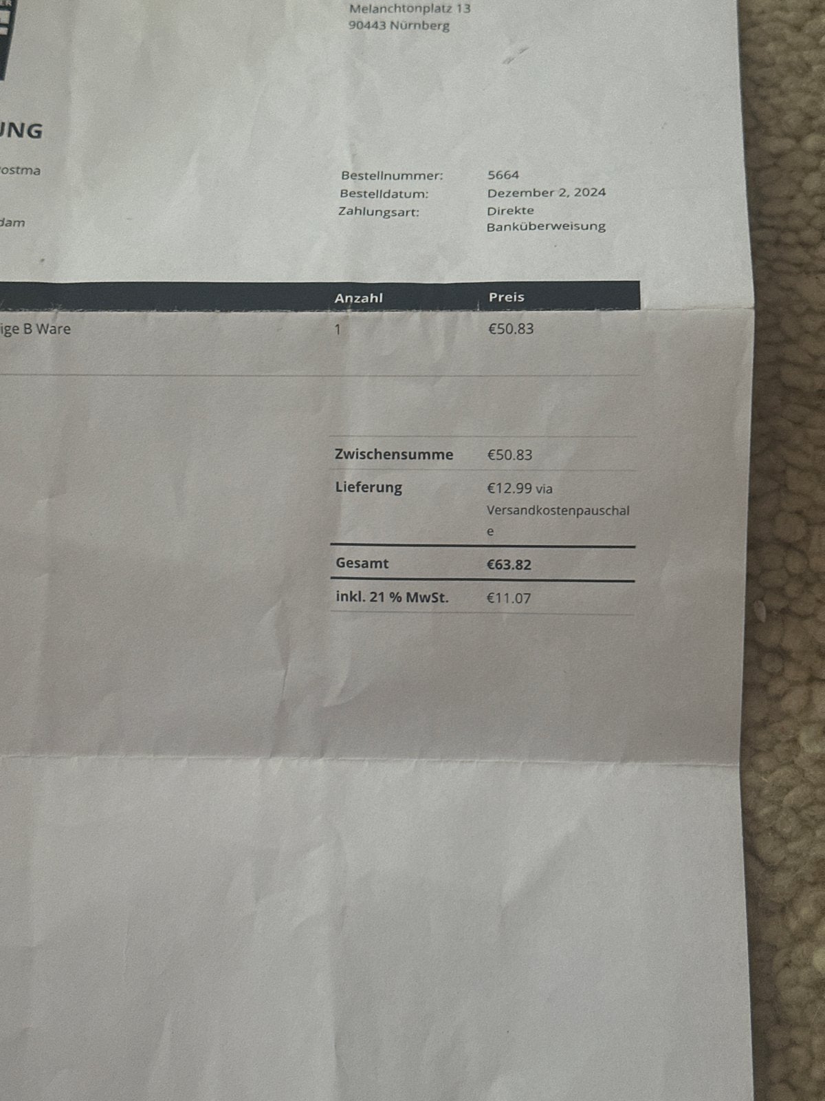 Messerfieber vaststaand mes met leren schede, Ophalen of Verzenden