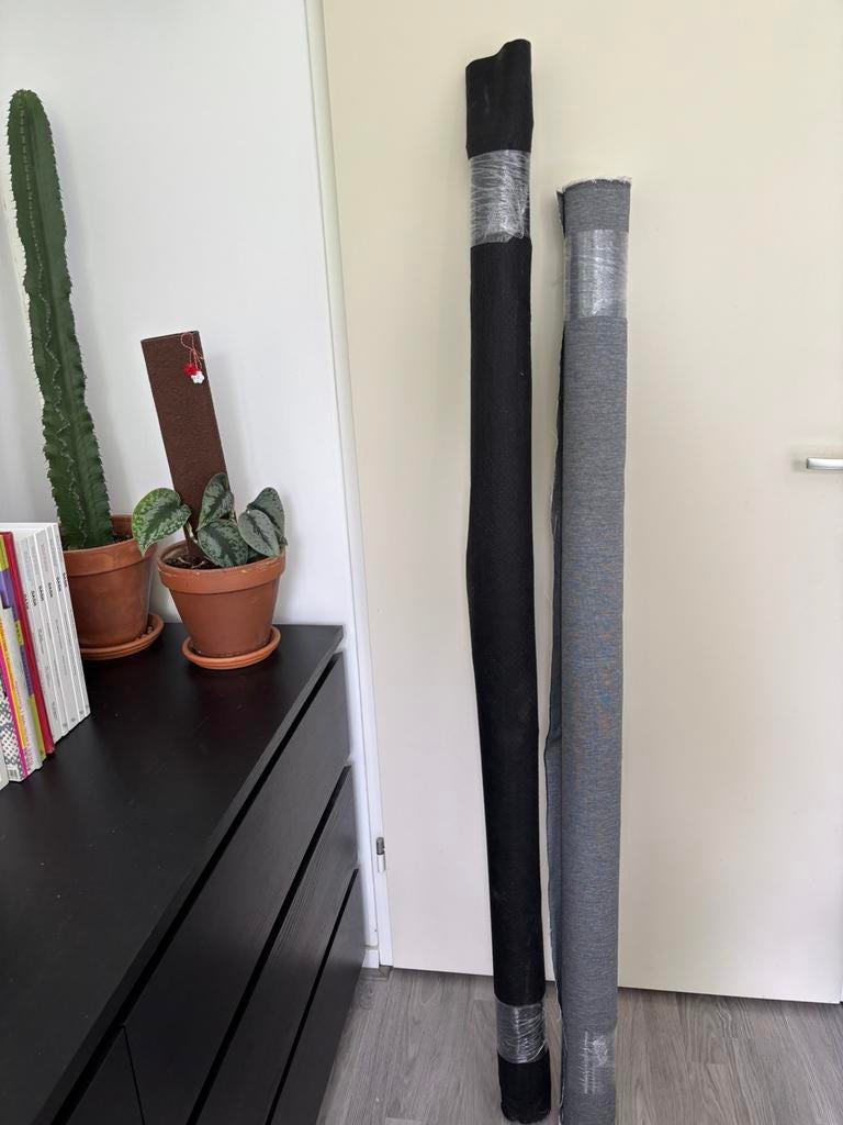Meubelstof verlaagd in prijs!, Wol, 120 cm of meer, Ophalen of Verzenden, Grijs