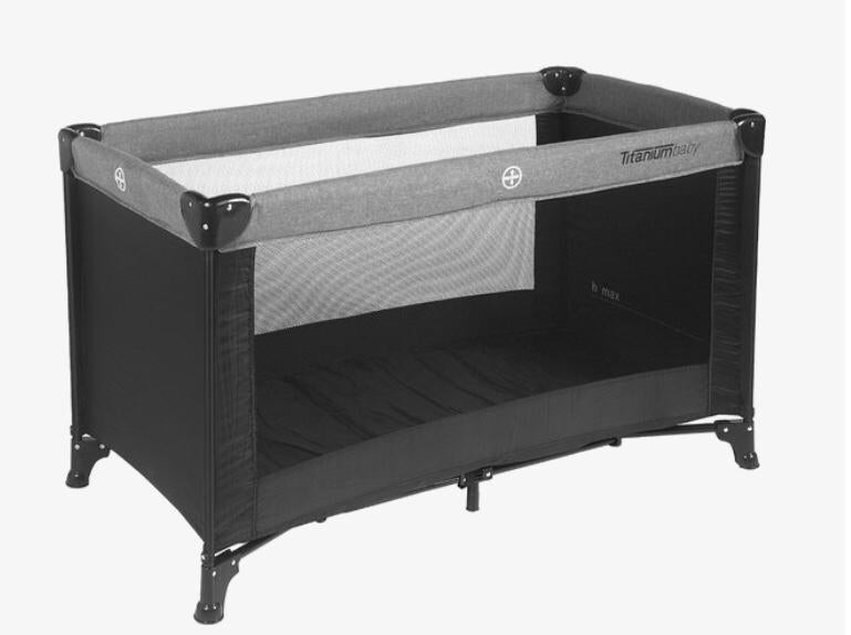 Titaniumbaby Campingbed 60x120 cm, Kinderen en Baby's, Babywiegjes en Ledikanten, Ophalen, Zo goed als nieuw, Reisbedje