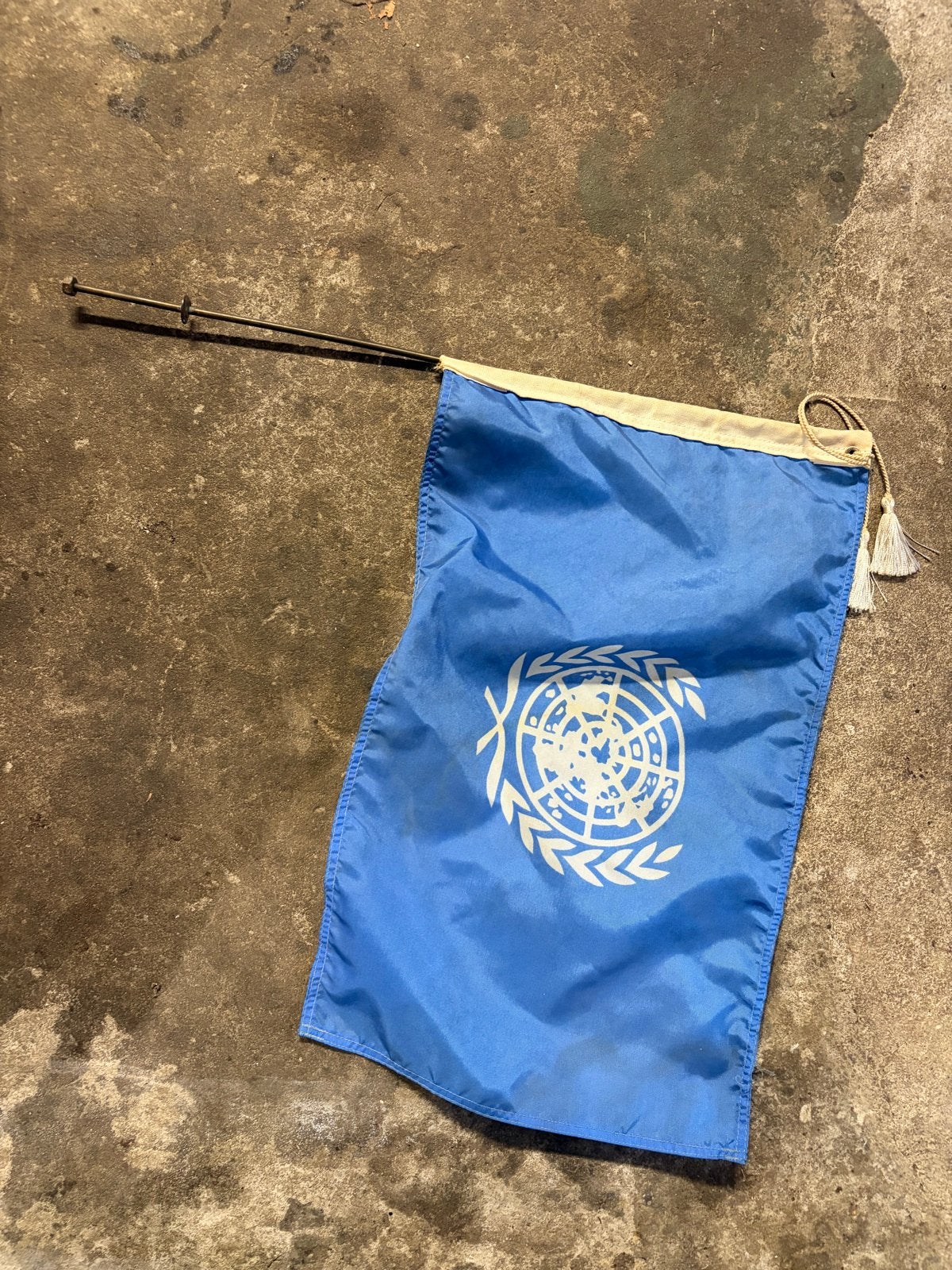 UN VN Libanon voertuig vlag origineel, Ophalen of Verzenden, Landmacht, Nederland