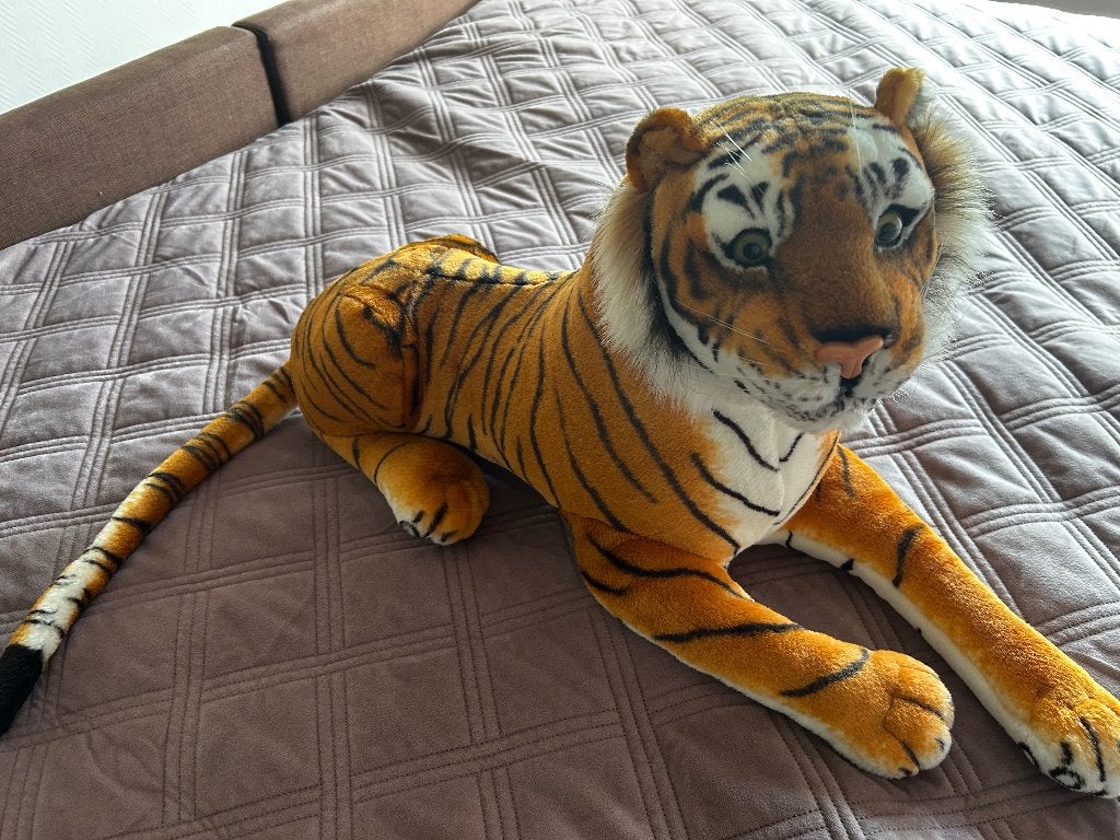 Pluche tijger, Ophalen of Verzenden, Zo goed als nieuw, Overige typen