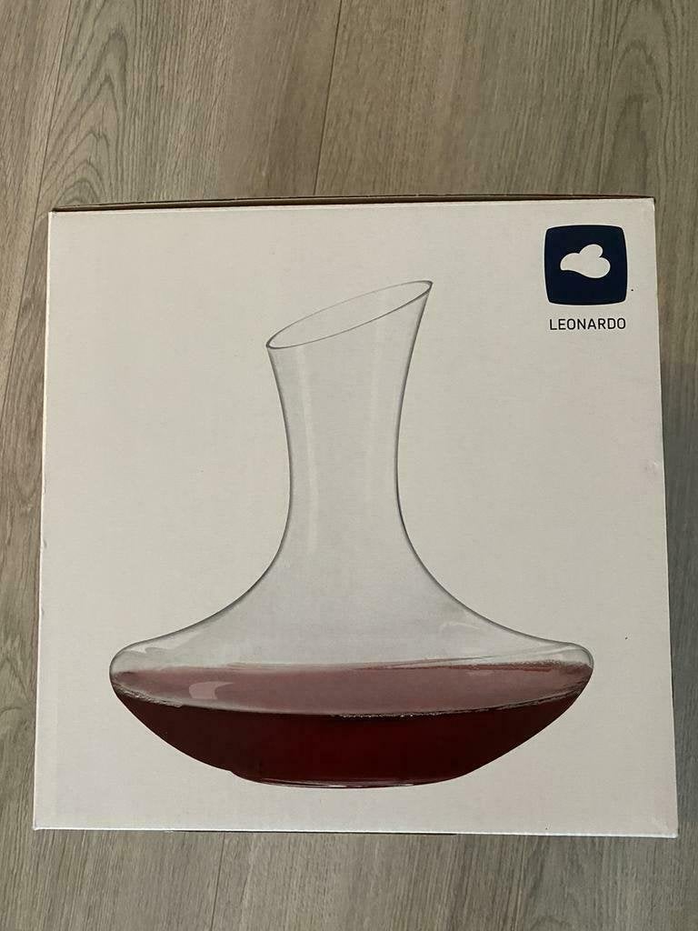Decanteerkaraf Leonardo Daily 0,75L nieuw in verpakking, Huis en Inrichting, Ophalen of Verzenden, Nieuw, Glas, Glas of Glazen