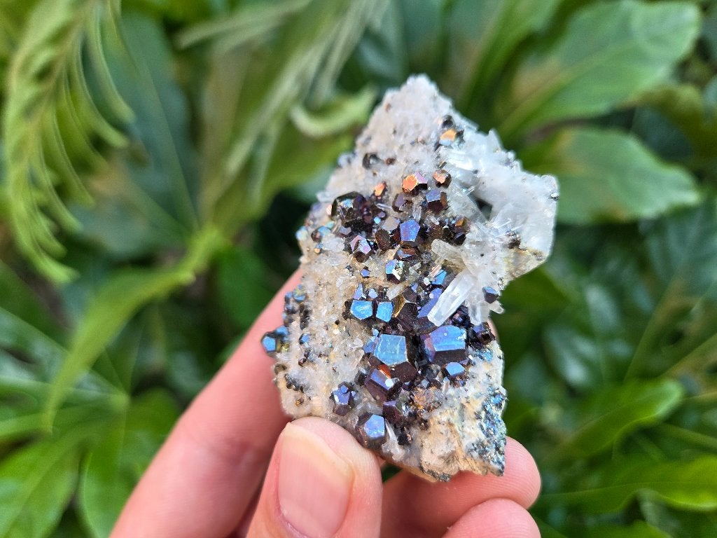 Regenboog Pyriet Indonesië, Ophalen of Verzenden, Mineraal