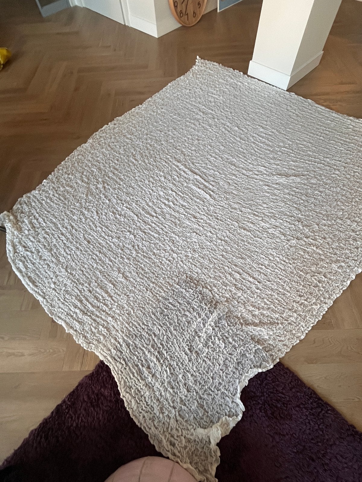 Ikea Witte Sprei 265x220 - Z.g.a.n. & Wasbaar, Wit, Ophalen of Verzenden, Zo goed als nieuw, IKEA