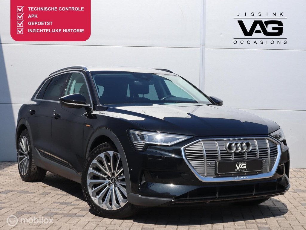 Audi e-tron 50 quattro SOH 89% LED Trekhaak ACC Camera, Auto's, Audi, Automaat, Stof, 71 kWh, Zwart