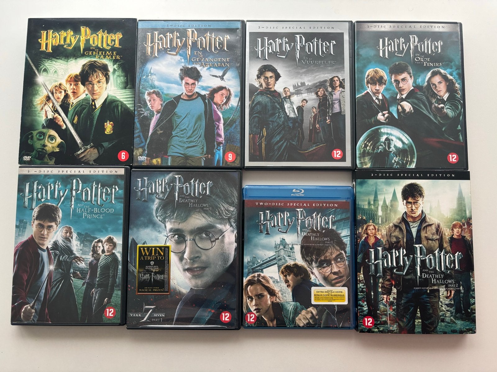 Harry Potter DVD + Collectie Deel 2-8 & Blu-Ray, Nederlands, Ophalen of Verzenden, Vanaf 12 jaar, Gebruikt
