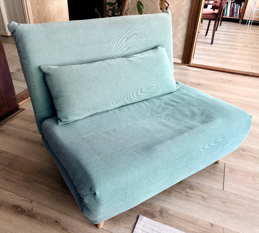 Aqua Maison du Monde Nio slaapbank, bed in 10 seconden, Ophalen, Gebruikt, Eenpersoons, Overige maten
