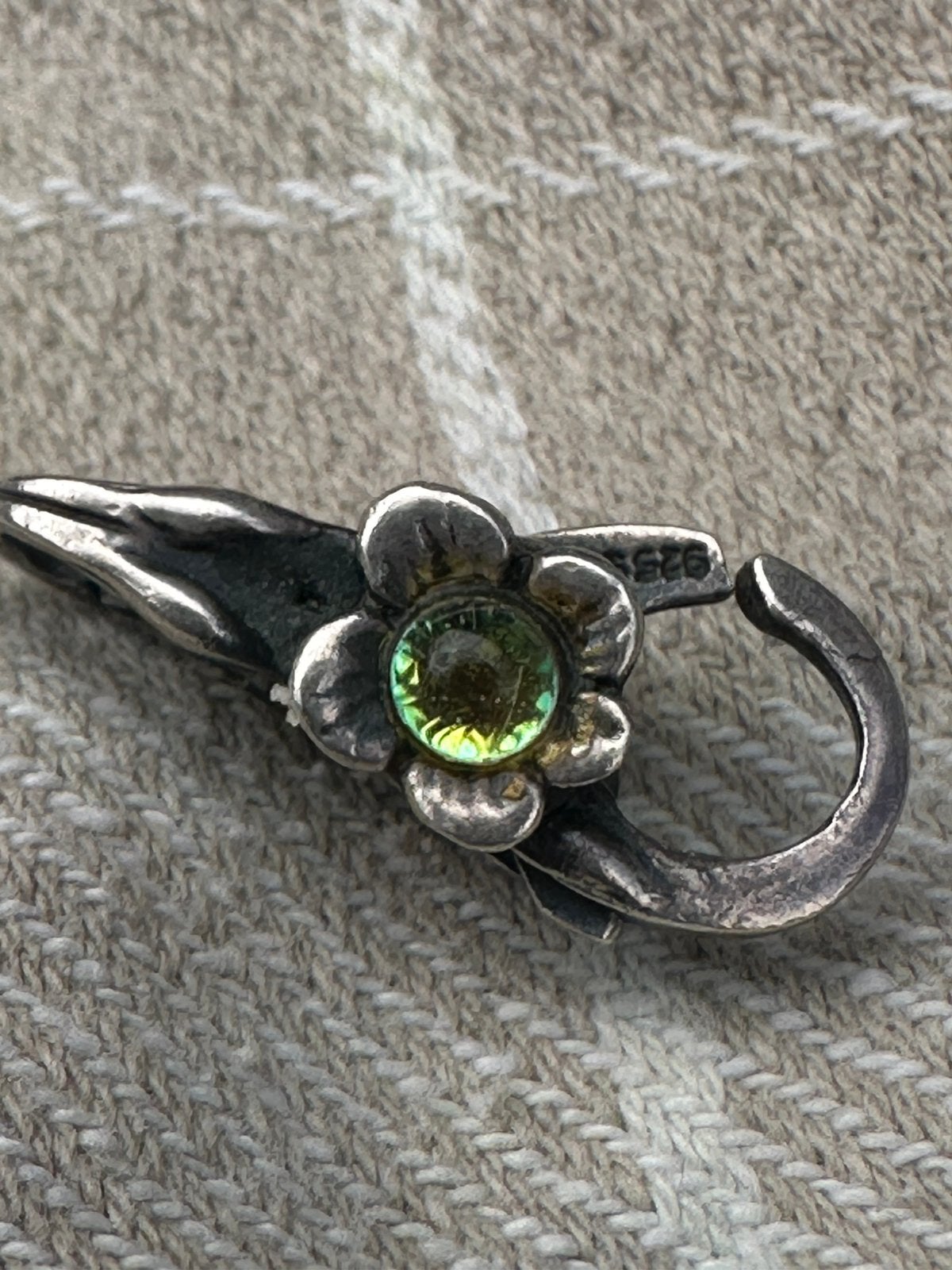 Trollbeads madelief slot, Ophalen of Verzenden, Zo goed als nieuw, Zilver, Trollbeads