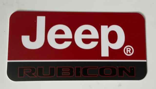 JEEP RUBICON  - RECLAMEBORDJE, Ophalen of Verzenden, Zo goed als nieuw, Auto's