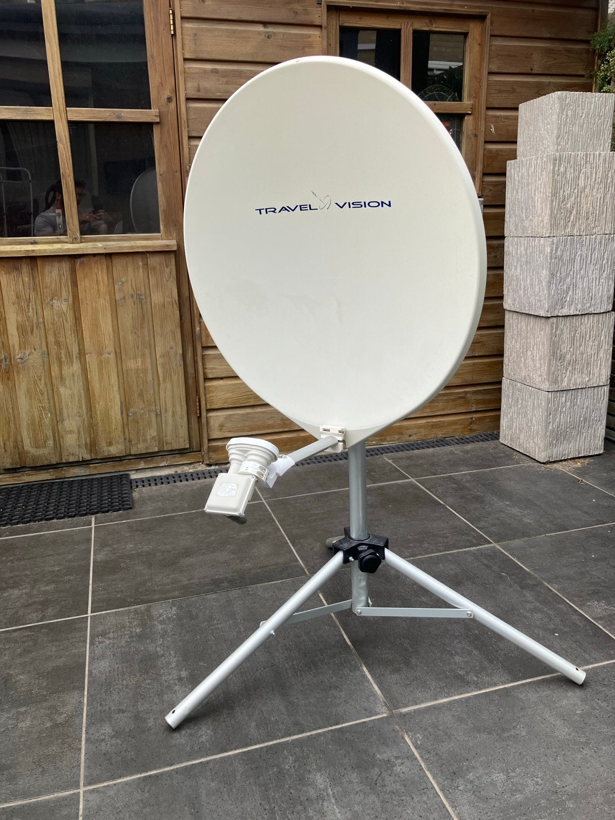 Travel Vision R6  schotelantenne duo LNB, Ophalen, Gebruikt, (Schotel)antenne, Overige merken