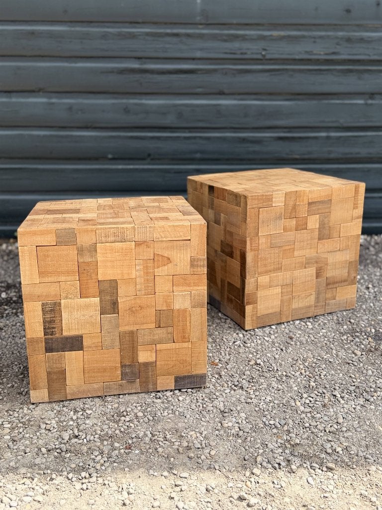 Bijzettafel 2x, Ophalen, Minder dan 45 cm, Minder dan 55 cm, Gebruikt