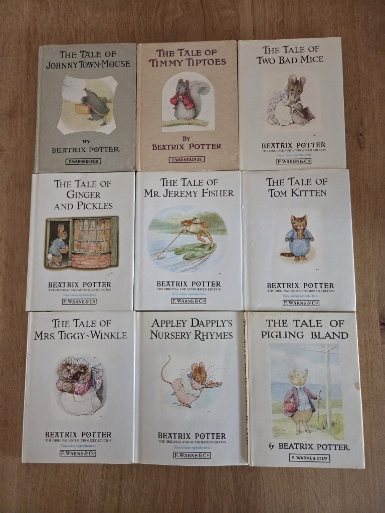 9 Beatrix Potter boekjes (The original edition), Ophalen of Verzenden, Zo goed als nieuw, Fictie
