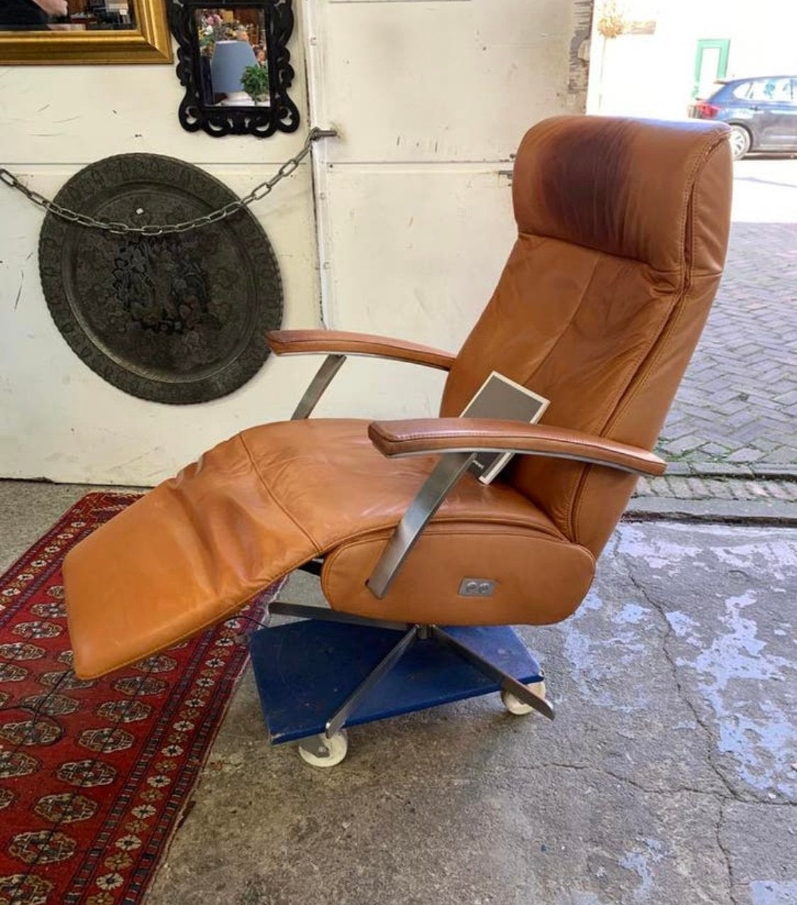 Fauteuil mooie Prominent leren elektrische relax fauteuil, Huis en Inrichting, Ophalen of Verzenden