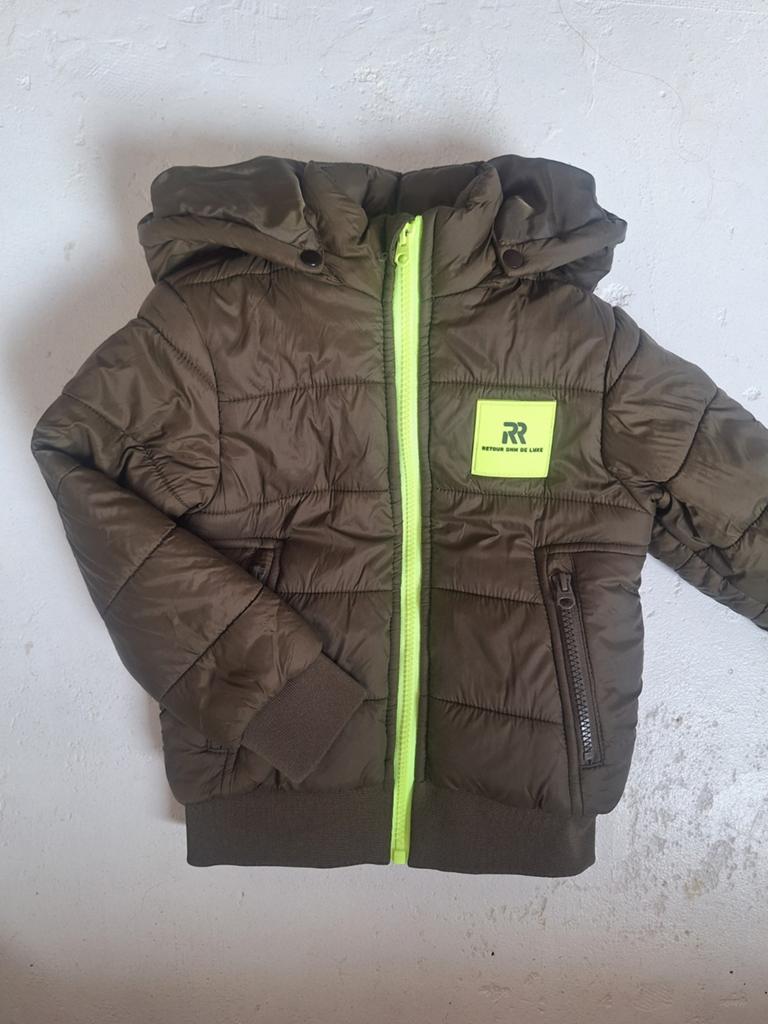Groene jas Retour 104, Kinderen en Baby's, Kinderkleding | Maat 104, Ophalen of Verzenden, Zo goed als nieuw, Jongen, Retour