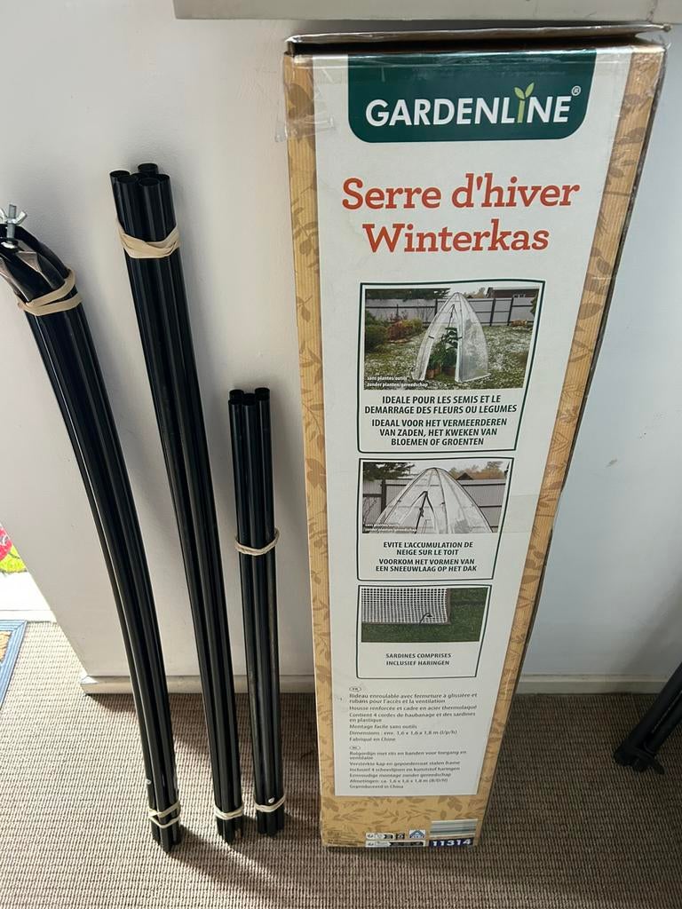 Winterkas te koop, Ophalen, Met "puntdak", 50 tot 100 cm, Zo goed als nieuw