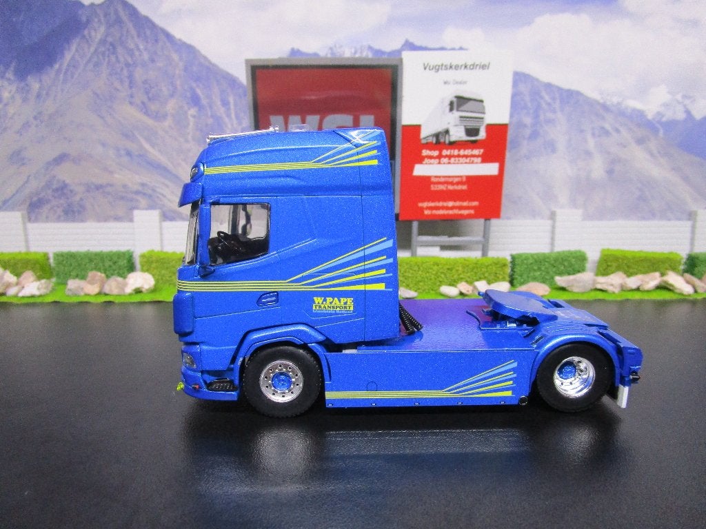 wsi 01-4670 daf xg+4x2 w pape &zn transport, Hobby en Vrije tijd, Modelauto's | 1:50, Ophalen, Nieuw, Bus of Vrachtwagen, Wsi