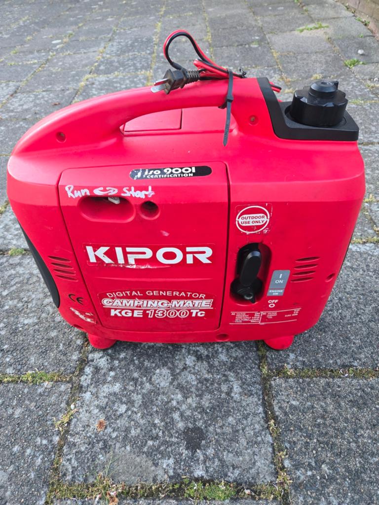 Kipor 1300 aggregaat, Ophalen of Verzenden, Minder dan 5 kVA, Benzine