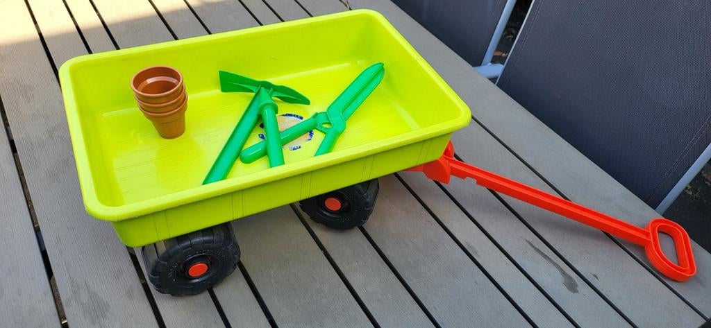 Kinder bolderkar met buitenspeelgoed - nette staat, Ophalen of Verzenden, Gebruikt