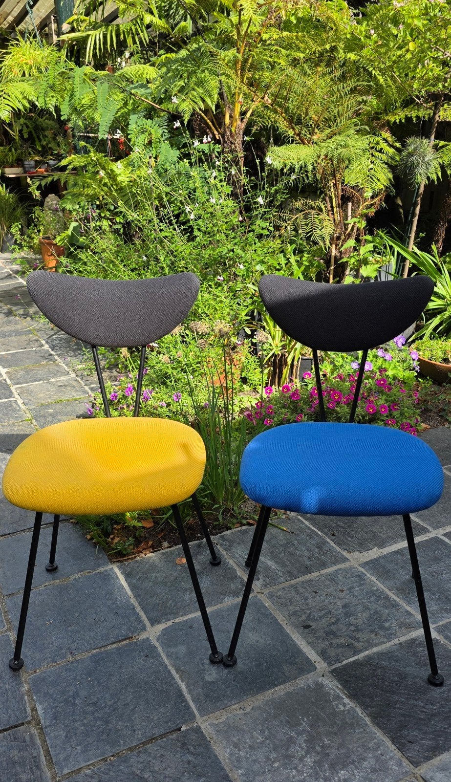 KEMBO / GISPEN stoeltjes, Huis en Inrichting, Ophalen, Twee, Retro., Blauw
