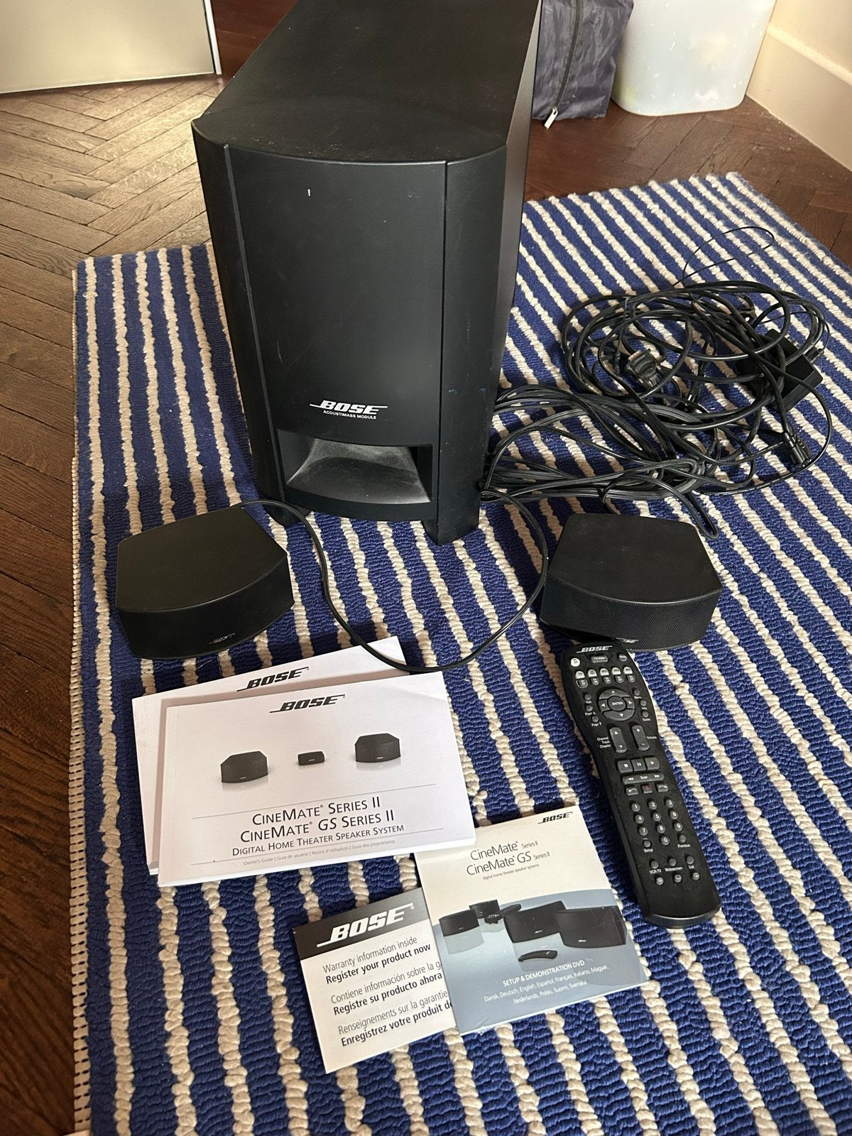 Bose CineMate GS Series II Home Cinema Systeem + Bluetooth, Gebruikt, 2.1-systeem, 70 watt of meer, Overige spelers