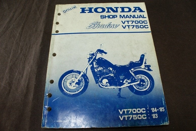 Honda VT700C VT750C Shadow 1983-1985 motorcycle shop manual, Motoren, Ophalen of Verzenden, Honda