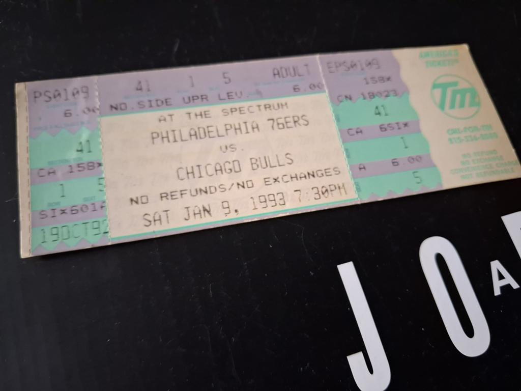 Origineel NBA Ticket 1993 - Chicago Bulls (Michael Jordan) v, Ophalen of Verzenden, Gebruikt, Buitenlandse clubs