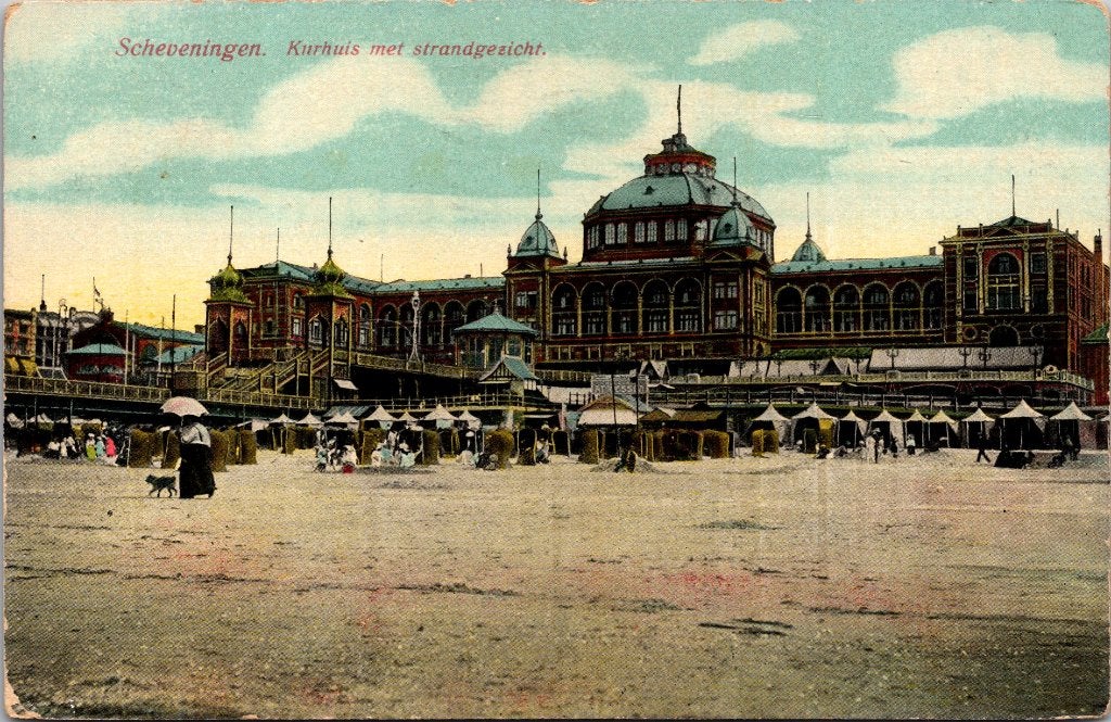 Scheveningen - 12 oude ansichtkaarten Kurhaus V, Verzenden, 1940 tot 1960, Gelopen, Zuid-Holland