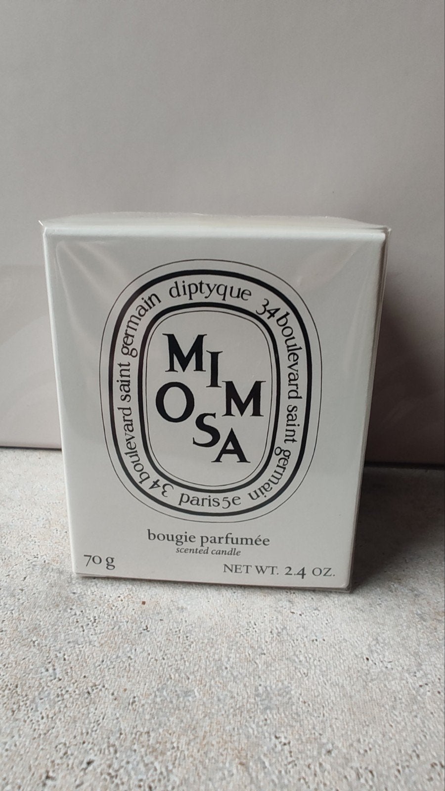 Diptyque Mimosa Kaars 70 g, Ophalen of Verzenden, Nieuw