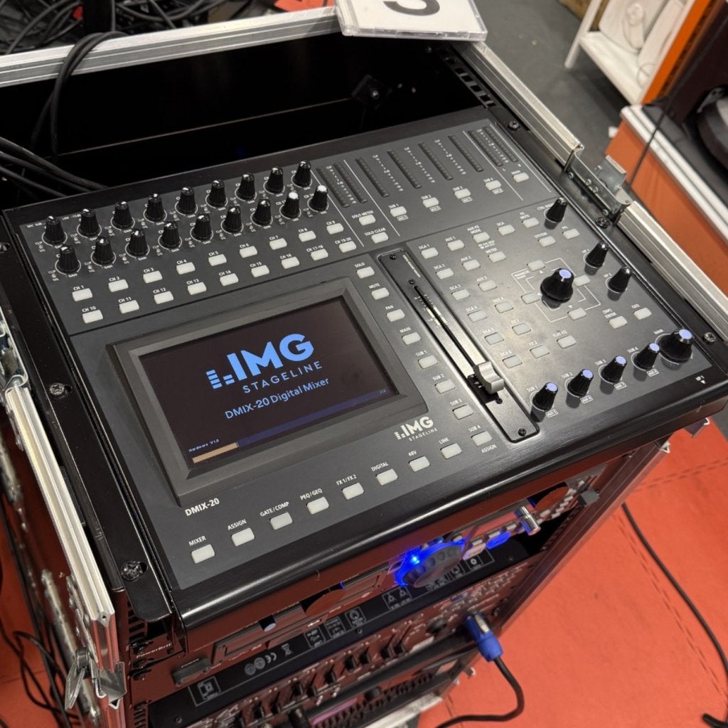 IMG Stageline DMIX-20 Digitale mixer in zeer nette staat, Flex Ltd., Zo goed als nieuw, https://flex.com/contact-us, Nobelstraat 10, 5807 GA Oostrum LB, Limburg, Nederland