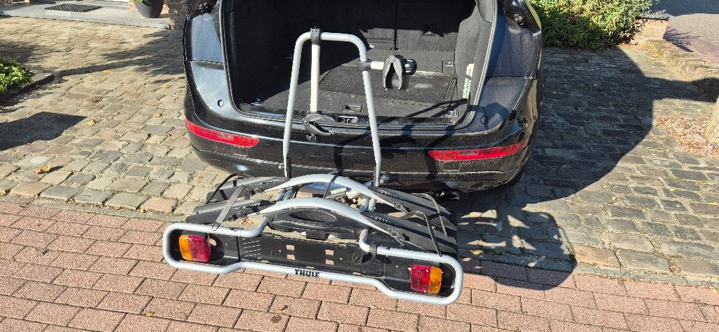 Thule Fietsendrager - EuroRide 941 - Kantelbaar – 2 Fietsen, Auto diversen, Ophalen, Gebruikt, 2 fietsen, Trekhaakdrager