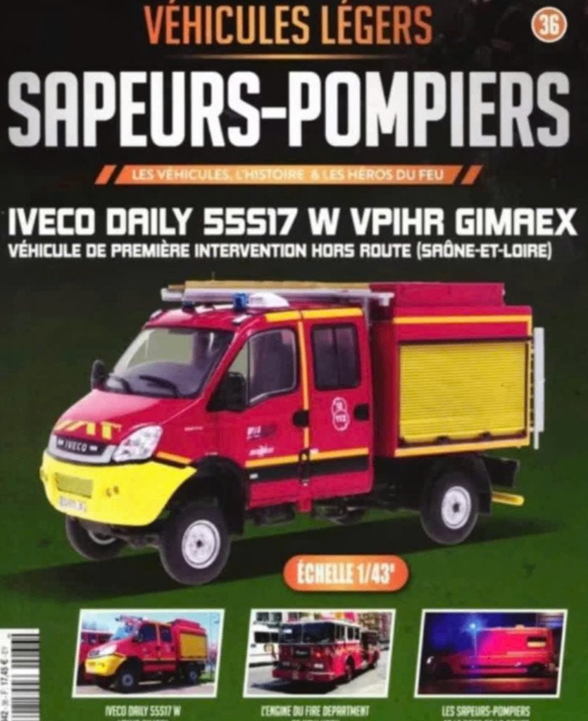 Iveco Daily 55S17 W VPIHR GIMAEX Brandweer schaal 1/43 # 36, Hobby en Vrije tijd, Verzenden, Nieuw, Bus of Vrachtwagen, Overige merken