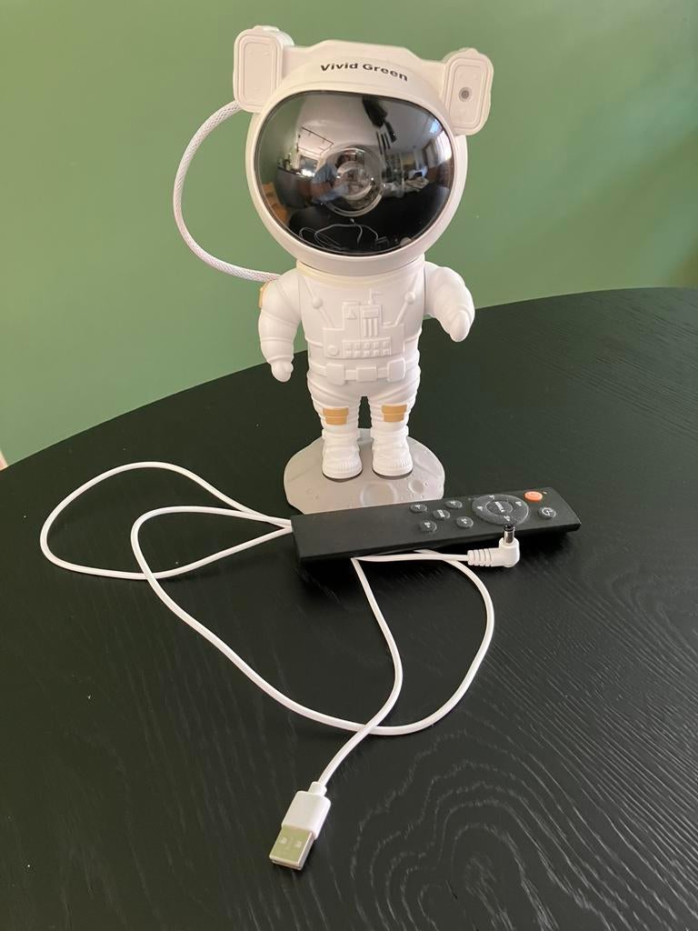 Astronaut lamp sterrenprojector galaxy, Ophalen of Verzenden, Zo goed als nieuw, Lamp