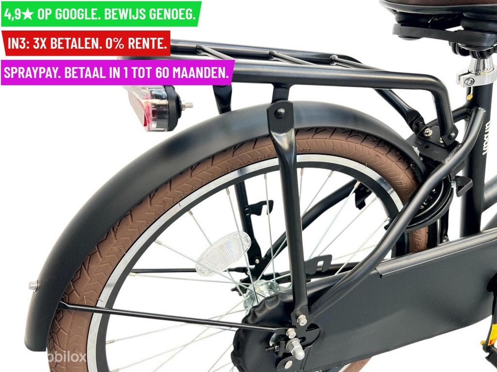 Meisjesfiets Altec Urban 22"/37cm/Mat Zwart/1ver - Garantie/, Fietsen en Brommers, Fietsen | Meisjes, Nieuw, Altec, Facebikenl@gmail.com