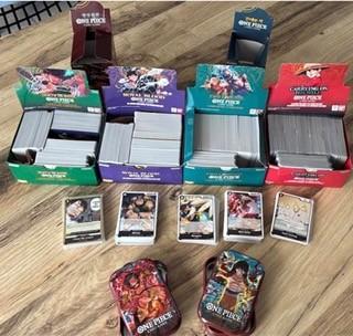 One Piece groot lot Bulk kaarten Engels en Korean versie, Ophalen of Verzenden, Zo goed als nieuw, Meerdere kaarten