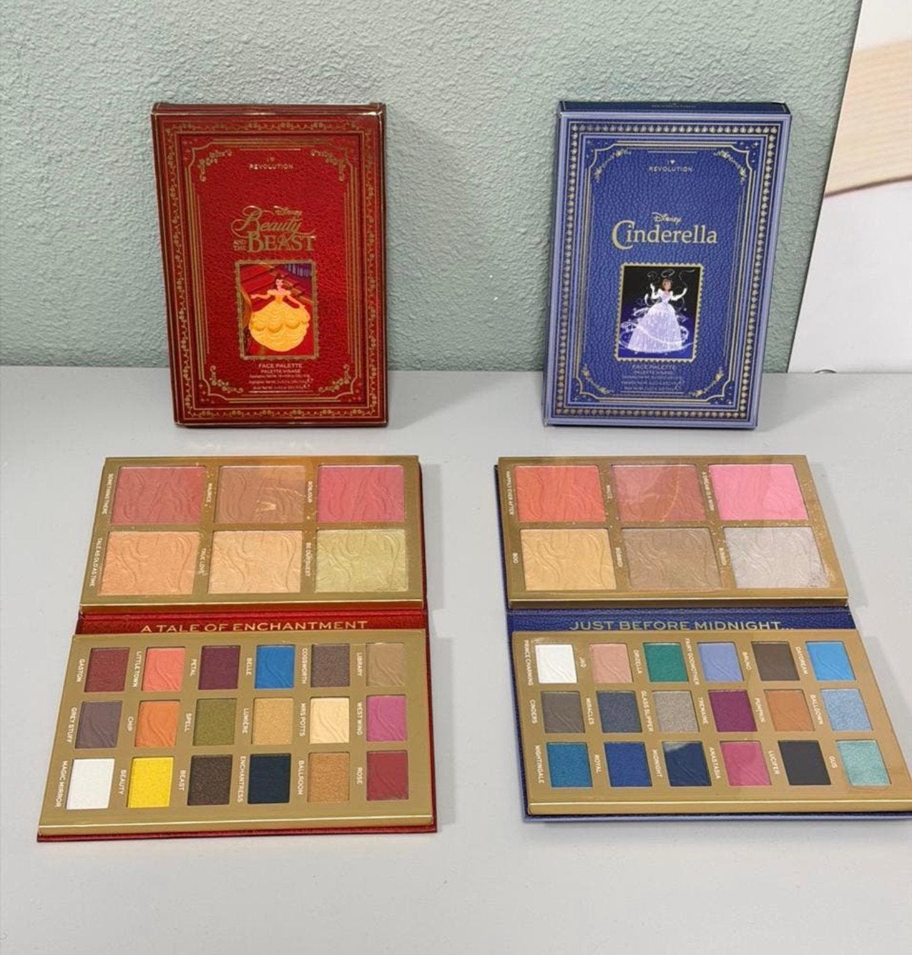 Revolution Disney Storybook makeup Beauty Beast & Cinderella, P, P, P, Nieuw