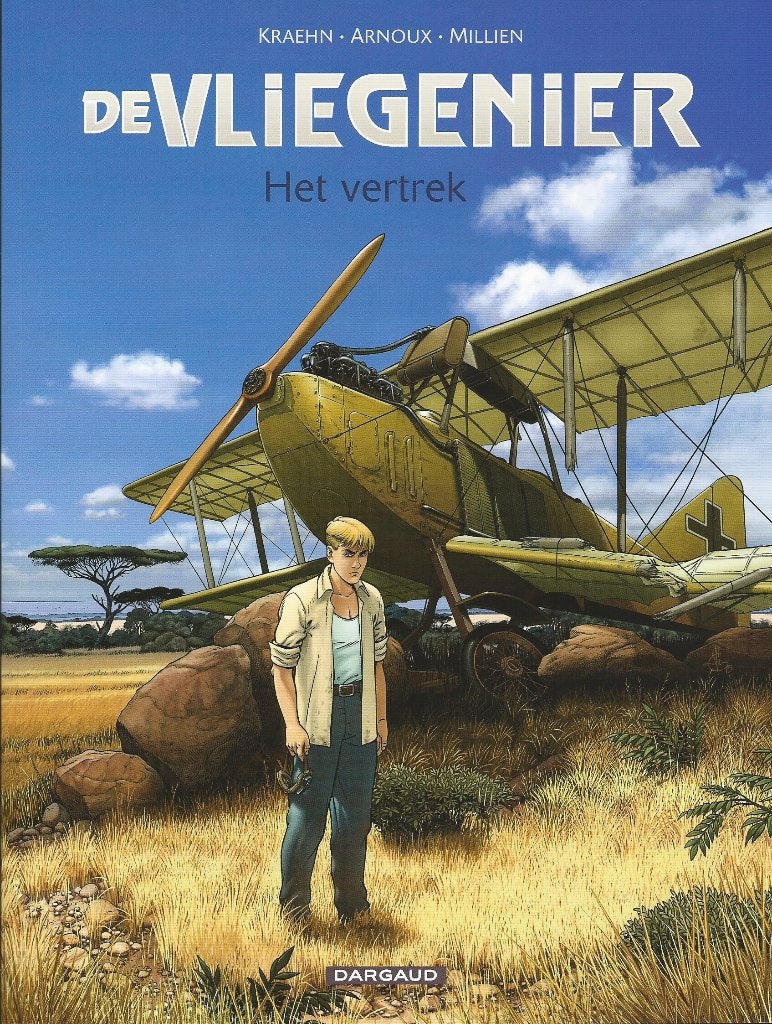 De vliegenier, 3x SC, delen 1, 2 en 3, complete reeks, Complete serie of reeks, Ophalen of Verzenden, Zo goed als nieuw, Jean-Charles Kraehn, Chrys Millien & Erik Arnoux