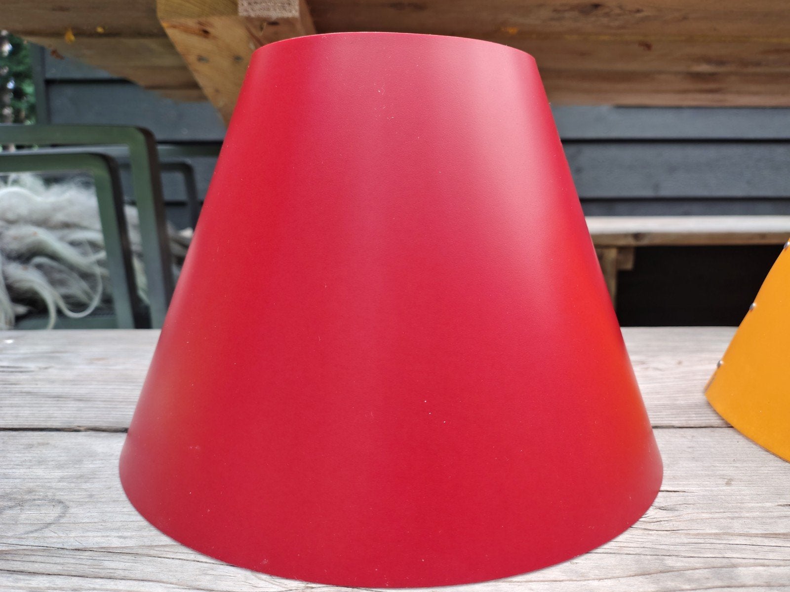 Luceplan lampenkap, Huis en Inrichting, Lampen | Lampenkappen, Verzenden, Rood, Rond, Minder dan 25 cm