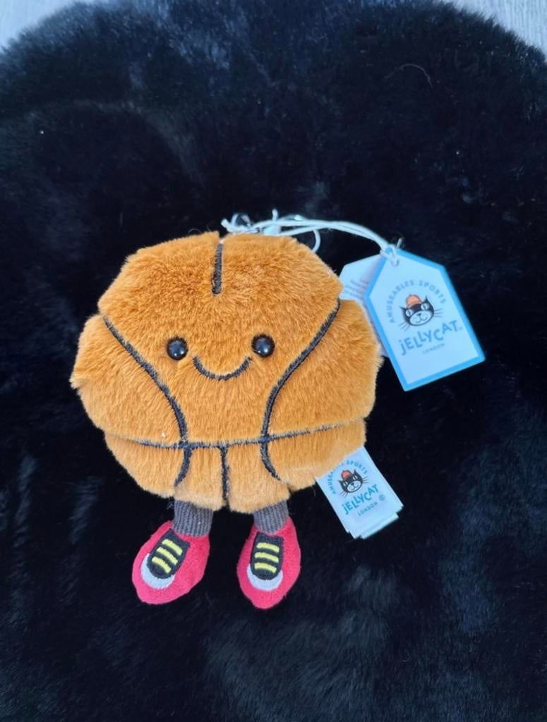 Jellycat Amuseables Sports Basketbal knuffel nieuw met kaart, Ophalen of Verzenden, Nieuw, Jongen of Meisje